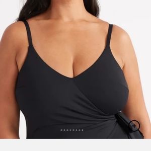 KNIX LEAKPROOF BLACK WRAP SWIMSUIT SZ L1 NWT